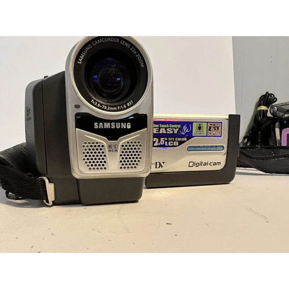 Samsung VM-A605L MiniDV 500x Digital ZoomCamcorder (Read Descrip) For Part Only